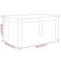 vidaXL Mesa de centro de madera maciza de pino 80x50x40 cm vidaXL Mesa de centro de madera maciza de pino 80x50x40 cm