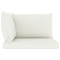 vidaXL Set de muebles de jardín 6 pzas con cojines crema vidaXL Set de muebles de jardín 6 pzas con cojines crema