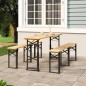 vidaXL Mesa plegable de bar madera maciza abeto 170x50x75/105 cm vidaXL Mesa plegable de bar madera maciza abeto 170x50x75/105 cm