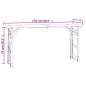 vidaXL Mesa plegable de bar madera maciza abeto 170x50x75/105 cm vidaXL Mesa plegable de bar madera maciza abeto 170x50x75/105 cm