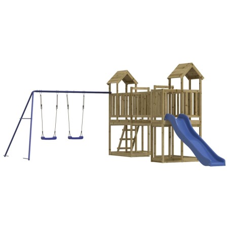 vidaXL Parque infantil de exterior madera de pino impregnada