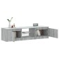 vidaXL Mueble para TV con luces LED gris Sonoma 140x40x35,5 cm