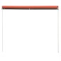 vidaXL Toldo retráctil naranja y marrón 150x150 cm vidaXL Toldo retráctil naranja y marrón 150x150 cm