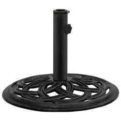 vidaXL Base de sombrilla de hierro fundido negro 44x44x31 cm 