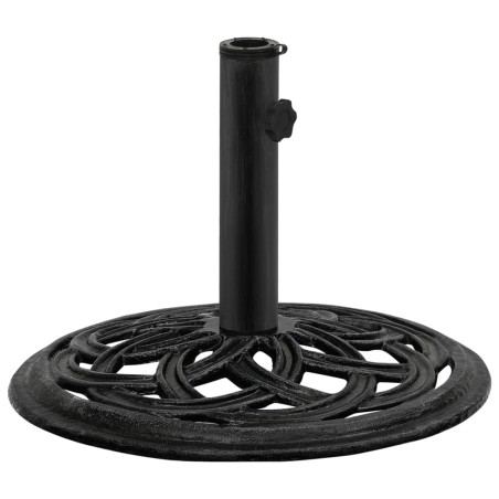 vidaXL Base de sombrilla de hierro fundido negro 44x44x31 cm 