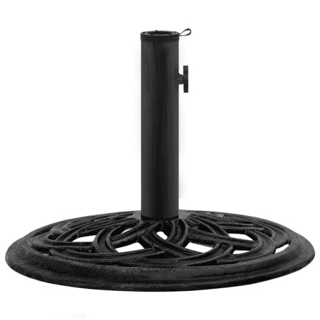 vidaXL Base de sombrilla de hierro fundido negro 44x44x31 cm 
