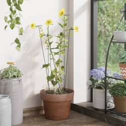 vidaXL Tutores para plantas 20 unidades acero verde oscuro 40 cm