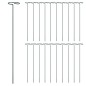 vidaXL Tutores para plantas 20 unidades acero verde oscuro 40 cm vidaXL Tutores para plantas 20 unidades acero verde oscuro 40 cm
