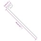 vidaXL Tutores para plantas 20 unidades acero verde oscuro 40 cm vidaXL Tutores para plantas 20 unidades acero verde oscuro 40 cm