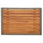 vidaXL Set comedor de jardín 5 piezas con cojines ratán sintético gris vidaXL Set comedor de jardín 5 piezas con cojines ratán sintético gris