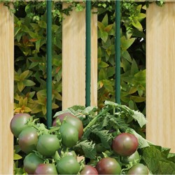 vidaXL Tutores para plantas de jardín 30 unidades acero verde 115 cm