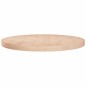 vidaXL Superficie de mesa redonda madera de roble sin tratar Ø80x4 cm vidaXL Superficie de mesa redonda madera de roble sin tratar Ø80x4 cm