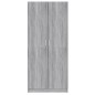 vidaXL Armario madera contrachapada gris Sonoma 80x52x180 cm vidaXL Armario madera contrachapada gris Sonoma 80x52x180 cm