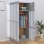 vidaXL Armario madera contrachapada gris Sonoma 80x52x180 cm vidaXL Armario madera contrachapada gris Sonoma 80x52x180 cm
