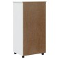 vidaXL Cajonera con ruedas MOSS madera maciza de pino blanco vidaXL Cajonera con ruedas MOSS madera maciza de pino blanco
