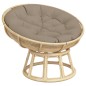 vidaXL Cojín redondo tela Oxford gris taupe Ø 100x11 cm