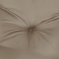 vidaXL Cojín redondo tela Oxford gris taupe Ø 100x11 cm