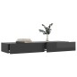 vidaXL Mueble para TV con luces LED gris brillante 120x35x15,5 cm