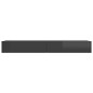 vidaXL Mueble para TV con luces LED gris brillante 120x35x15,5 cm