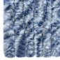 vidaXL Cortina mosquitera azul y blanco chenilla 120x220 cm vidaXL Cortina mosquitera azul y blanco chenilla 120x220 cm