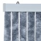 vidaXL Cortina mosquitera plateado chenilla 120x220 cm vidaXL Cortina mosquitera plateado chenilla 120x220 cm