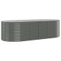 vidaXL Jardinera arriate acero recubrimiento polvo gris 249x100x68 cm vidaXL Jardinera arriate acero recubrimiento polvo gris 249x100x68 cm
