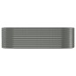 vidaXL Jardinera arriate acero recubrimiento polvo gris 249x100x68 cm vidaXL Jardinera arriate acero recubrimiento polvo gris 249x100x68 cm