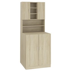 vidaXL Mueble de lavadora roble Sonoma