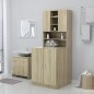 vidaXL Mueble de lavadora roble Sonoma vidaXL Mueble de lavadora roble Sonoma
