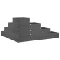 vidaXL Jardinera de 4 niveles madera maciza de pino gris 80,5x79x36 cm vidaXL Jardinera de 4 niveles madera maciza de pino gris 80,5x79x36 cm