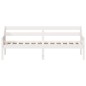 vidaXL Sofá cama madera maciza de pino blanco 80x200 cm
