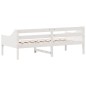 vidaXL Sofá cama madera maciza de pino blanco 80x200 cm