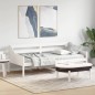 vidaXL Sofá cama madera maciza de pino blanco 90x200 cm vidaXL Sofá cama madera maciza de pino blanco 90x200 cm
