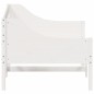 vidaXL Sofá cama madera maciza de pino blanco 90x200 cm vidaXL Sofá cama madera maciza de pino blanco 90x200 cm