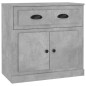 vidaXL Aparadores 2 uds madera contrachapada gris hormigón vidaXL Aparadores 2 uds madera contrachapada gris hormigón