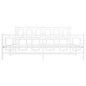 vidaXL Estructura cama metal con cabecero y pie cama blanco 183x213 cm