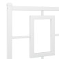 vidaXL Estructura cama metal con cabecero y pie cama blanco 183x213 cm