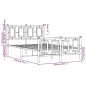 vidaXL Estructura cama metal con cabecero y estribo blanco 120x190 cm vidaXL Estructura cama metal con cabecero y estribo blanco 120x190 cm