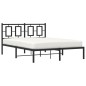 vidaXL Estructura de cama con cabecero metal negro 140x200 cm vidaXL Estructura de cama con cabecero metal negro 140x200 cm