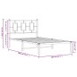 vidaXL Estructura de cama con cabecero metal negro 100x190 cm vidaXL Estructura de cama con cabecero metal negro 100x190 cm