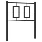 vidaXL Cabecero de metal negro 80 cm vidaXL Cabecero de metal negro 80 cm