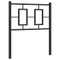 vidaXL Cabecero de metal negro 80 cm vidaXL Cabecero de metal negro 80 cm
