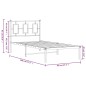 vidaXL Estructura de cama de metal con cabecero blanco 90x190 cm vidaXL Estructura de cama de metal con cabecero blanco 90x190 cm