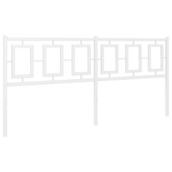 vidaXL Cabecero de metal blanco 180 cm