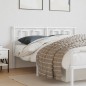 vidaXL Cabecero de metal blanco 150 cm