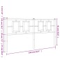 vidaXL Cabecero de metal blanco 150 cm