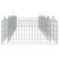 vidaXL Arriate de gaviones forma arco hierro galvanizado 400x100x50 cm vidaXL Arriate de gaviones forma arco hierro galvanizado 400x100x50 cm
