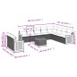 vidaXL Set de sofás de jardín 11 pzas y cojines ratán sintético negro vidaXL Set de sofás de jardín 11 pzas y cojines ratán sintético negro