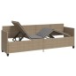 vidaXL Tumbona con cojines ratán sintético beige vidaXL Tumbona con cojines ratán sintético beige