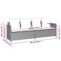 vidaXL Tumbona con cojines ratán sintético beige vidaXL Tumbona con cojines ratán sintético beige